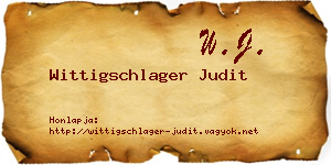 Wittigschlager Judit névjegykártya