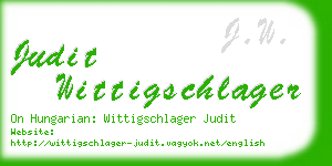 judit wittigschlager business card